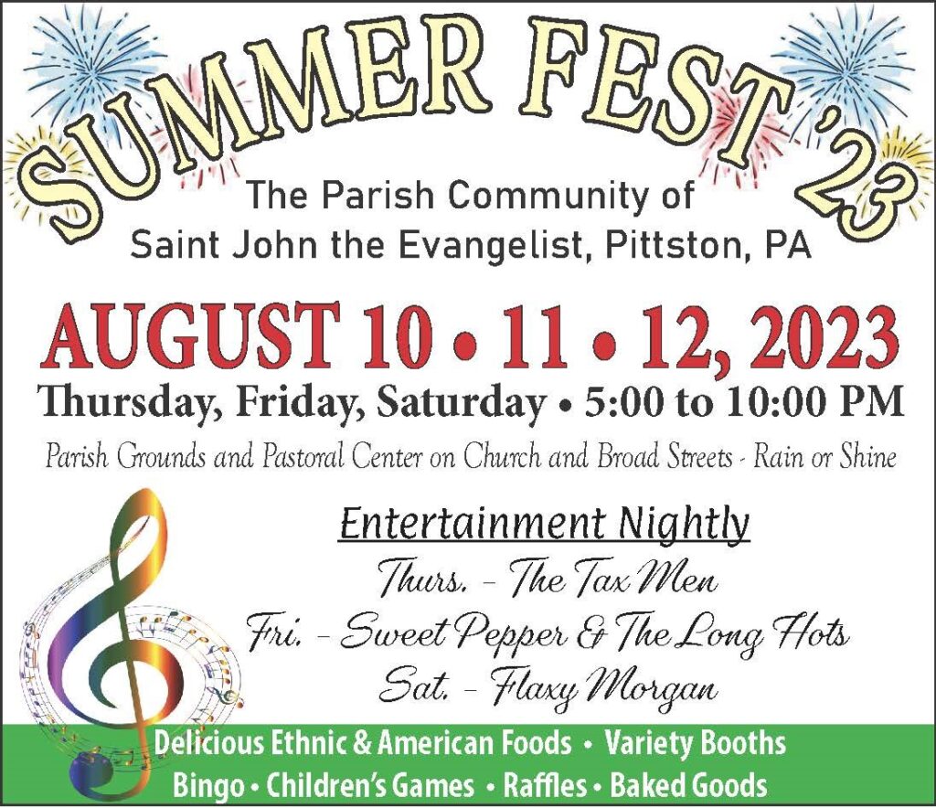 Summer Bazaars, Festivals & Picnics 2023 – Diocese of Scranton