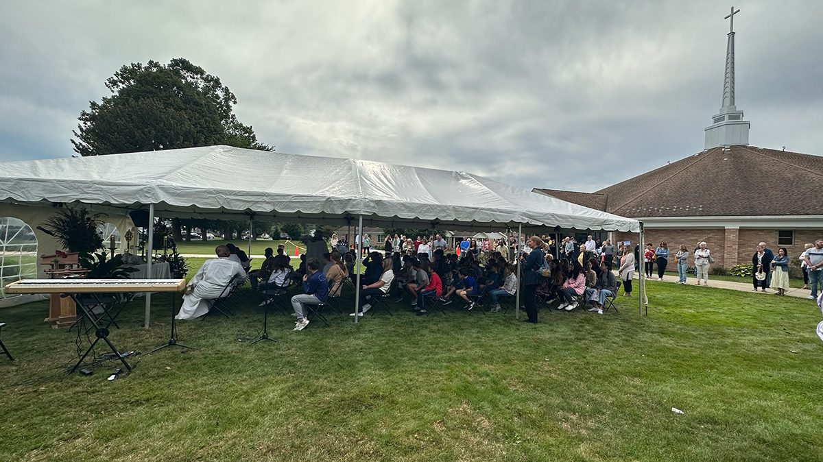 Adore, Receive, Become: Eucharistic Tent Revival held at Peckville ...