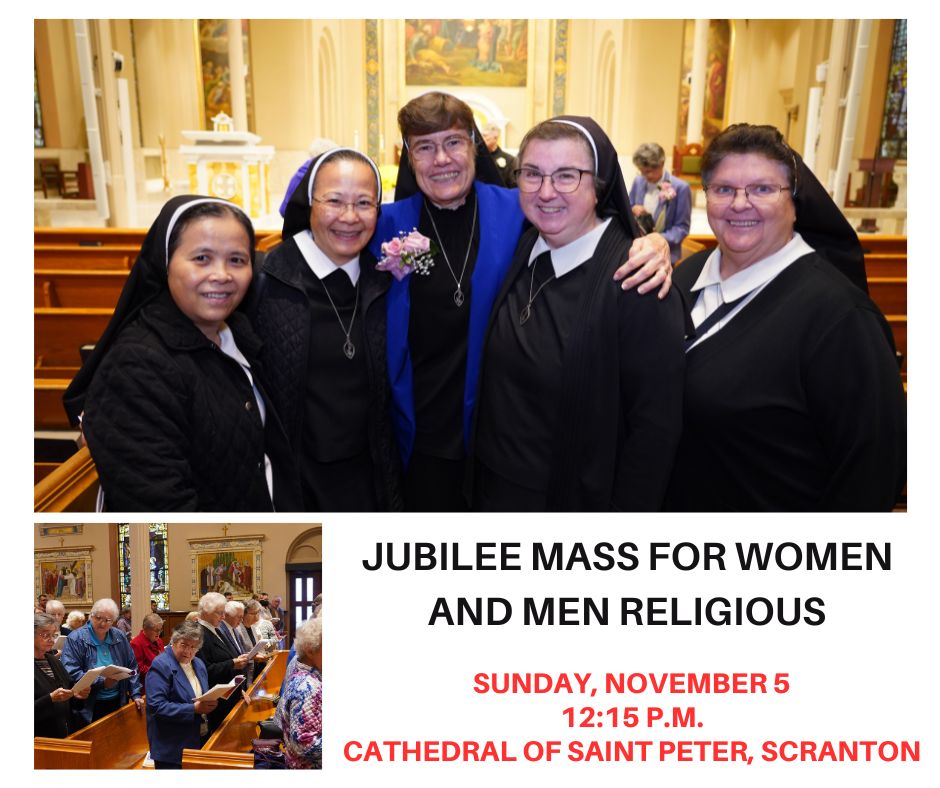 Jubilee Mass for Women & Men Religious to be held Nov. 5 at Cathedral ...